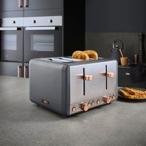 Tower Cavaletto 4 Slice Toaster Tower Finish: Grey 115cm H X 21cm W X 23cm D Tower Cavaletto 4 Slice Toaster Tower Finish: Grey 115cm H X 21cm W X 23cm D