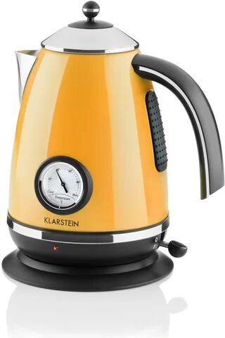 Klarstein Aquavita Chalet 1.7 L Stainless Steel Electric Kettle Klarstein Colour: Orange  - Size: 50cm H X 60cm W X 50cm D Klarstein Aquavita Chalet 1.7 L Stainless Steel Electric Kettle Klarstein Colour: Orange  - Size: 50cm H X 60cm W X 50cm D