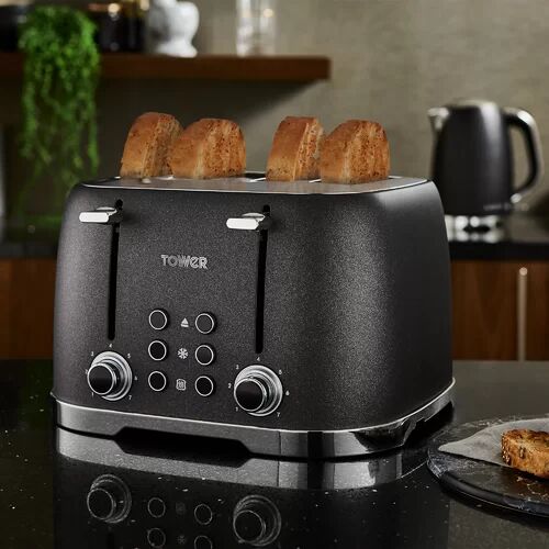 Tower Glitz 4 Slice Toaster Tower 180cm H X 42cm W X 8cm D Tower Glitz 4 Slice Toaster Tower 180cm H X 42cm W X 8cm D