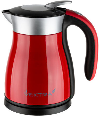 Vektra Vacuum Insulated Eco Friendly Stainless Steel Electric Kettle Vektra Colour: Red, Capacity: 1.8 Quarts  - Size: 29cm H X 24cm W X 22cm D Vektra Vacuum Insulated Eco Friendly Stainless Steel Electric Kettle Vektra Colour: Red, Capacity: 1.8 Quarts  - Size: 29cm H X 24cm W X 22cm D