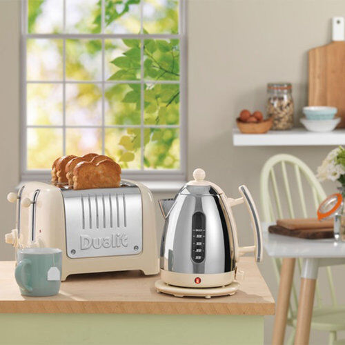 Dualit Lite 4 Slice Toaster Dualit Colour: Cream  - Size: 198cm H X 83cm W X 3cm D Dualit Lite 4 Slice Toaster Dualit Colour: Cream  - Size: 198cm H X 83cm W X 3cm D