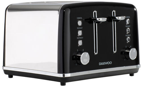 Daewoo Kensington 4 Slice Toaster Daewoo Colour: Black Daewoo Kensington 4 Slice Toaster Daewoo Colour: Black