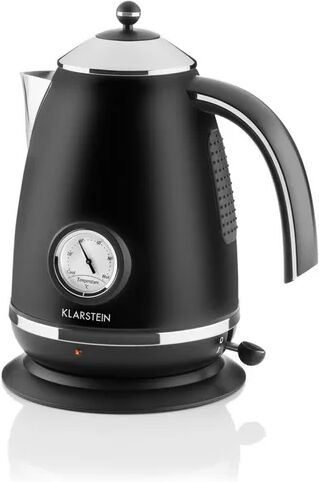 Klarstein Aquavita Chalet 1.7 L Stainless Steel Electric Kettle Klarstein Colour: Black  - Size: Rectangle 90 x 150cm