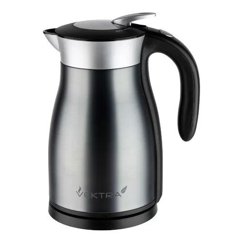 Vektra Vacuum Insulated Eco Friendly Stainless Steel Electric Kettle Vektra Colour: Silver, Capacity: 1.27 Quarts  - Size: