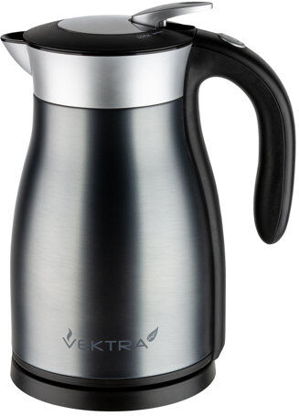 Vektra Vacuum Insulated Eco Friendly Stainless Steel Electric Kettle Vektra Colour: Silver, Capacity: 1.27 Quarts  - Size: Vektra Vacuum Insulated Eco Friendly Stainless Steel Electric Kettle Vektra Colour: Silver, Capacity: 1.27 Quarts  - Size: