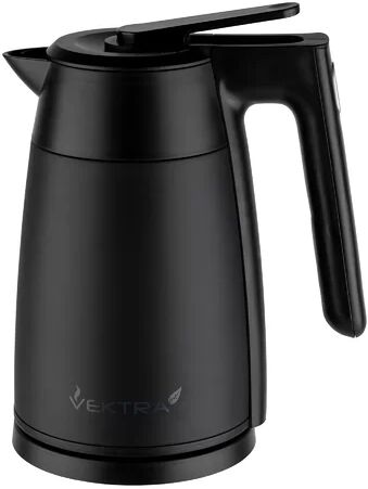 Vektra Environmentally Eco Friendly 1.7L Stainless Steel Electric Kettle Vektra Colour: Black  - Size: 10.5cm H x 40cm W x 40cm D