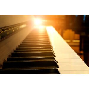 Ebern Designs Piano Keys On Wooden Musical Instrument 51.0 H x 76.0 W x 3.8 D cm