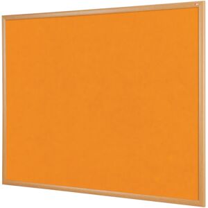 Symple Stuff Wall Mounted Bulletin Board Orange Loop Nylon 120cm H x 150cm W