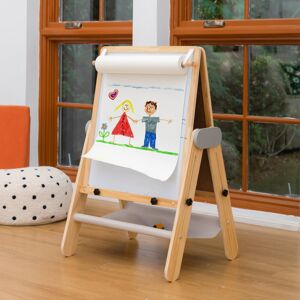 Vartkes Harriet Bee Folding Easel, Height-Adjustable & Floorstanding, Large Double-Sided Boards, with Paper Roll Holder and Storage 110cm H X 58cm W X 52cm D Vartkes Harriet Bee Folding Easel, Height-Adjustable & Floorstanding, Large Double-Sided Boards, with Paper Roll Holder and Storage 110cm H X 58cm W X 52cm D