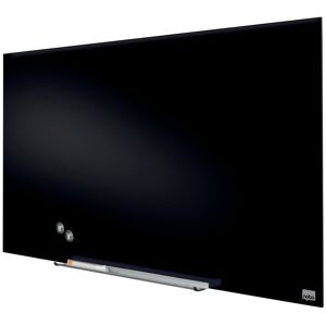 Nobo Wall Mounted Magnetic Glass Board Black 71.1cm H x 126cm L Nobo Wall Mounted Magnetic Glass Board Black 71.1cm H x 126cm L
