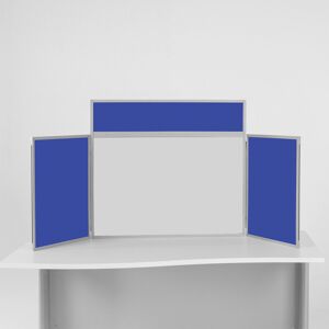 Symple Stuff Free-Standing Reversible Bulletin Board 80cm H x 180cm W Twin Colour Blue/Grey Symple Stuff Free-Standing Reversible Bulletin Board 80cm H x 180cm W Twin Colour Blue/Grey