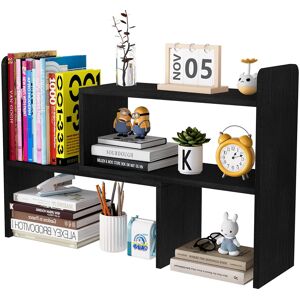 Ebern Designs Manufactured Wood Stackable Desk Organiser Black 42cm H X 83cm W X 17cm D Ebern Designs Manufactured Wood Stackable Desk Organiser Black 42cm H X 83cm W X 17cm D
