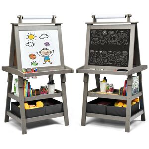 Isabelle & Max Effingham Magnetic Double Sided Easel Grey 117cm H X 59cm W X 50cm D Isabelle & Max Effingham Magnetic Double Sided Easel Grey 117cm H X 59cm W X 50cm D