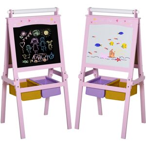 Zoomie Kids Billie Double Sided Board Easel 118cm H X 58.5cm W X 50.5cm D Zoomie Kids Billie Double Sided Board Easel 118cm H X 58.5cm W X 50.5cm D