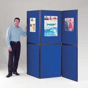 Symple Stuff Free-Standing Bulletin Board 200cm H x 210cm W blue/black 200.0 H x 210.0 W cm