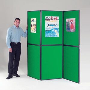 Symple Stuff Free-Standing Bulletin Board 200cm H x 210cm W green/black 200.0 H x 210.0 W cm