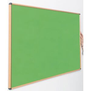 Symple Stuff Shield Design Wood Effect Wall Mounted Bulletin Board green 120.0 H x 240.0 W x 2.5 D cm