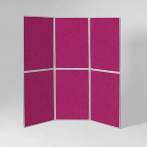 Symple Stuff Light Free-Standing Bulletin Board 180cm H x 180cm W pink/gray 180.0 H x 180.0 W cm