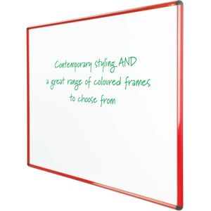 Symple Stuff Magnetic Whiteboard red 120.0 H x 240.0 W cm