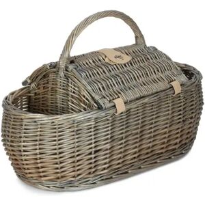 Brambly Cottage Double Lidded 4 Person Wicker Boat Fitted Picnic Hamper brown 41.0 H x 59.0 W x 29.0 D cm