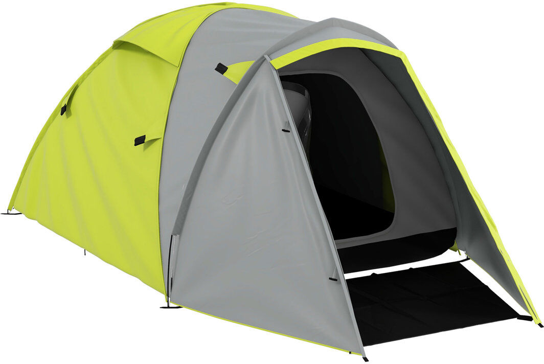 Outsunny Camping 2 Person Tent Yellow 3 Person