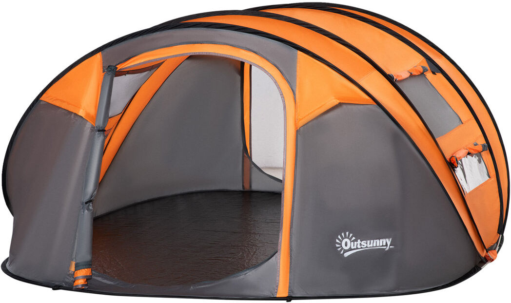 Dakota Fields Arnlaugur 1 Person Tent with Carry Bag Orange/Grey 5 Person