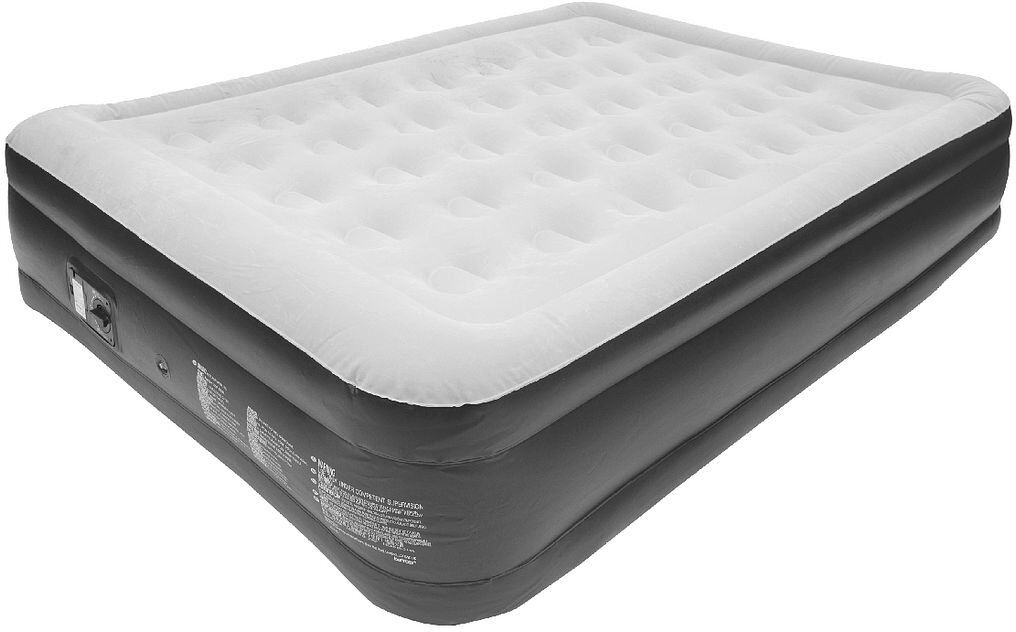Benross High Raised Airbed + Built in Pump Grey Queen