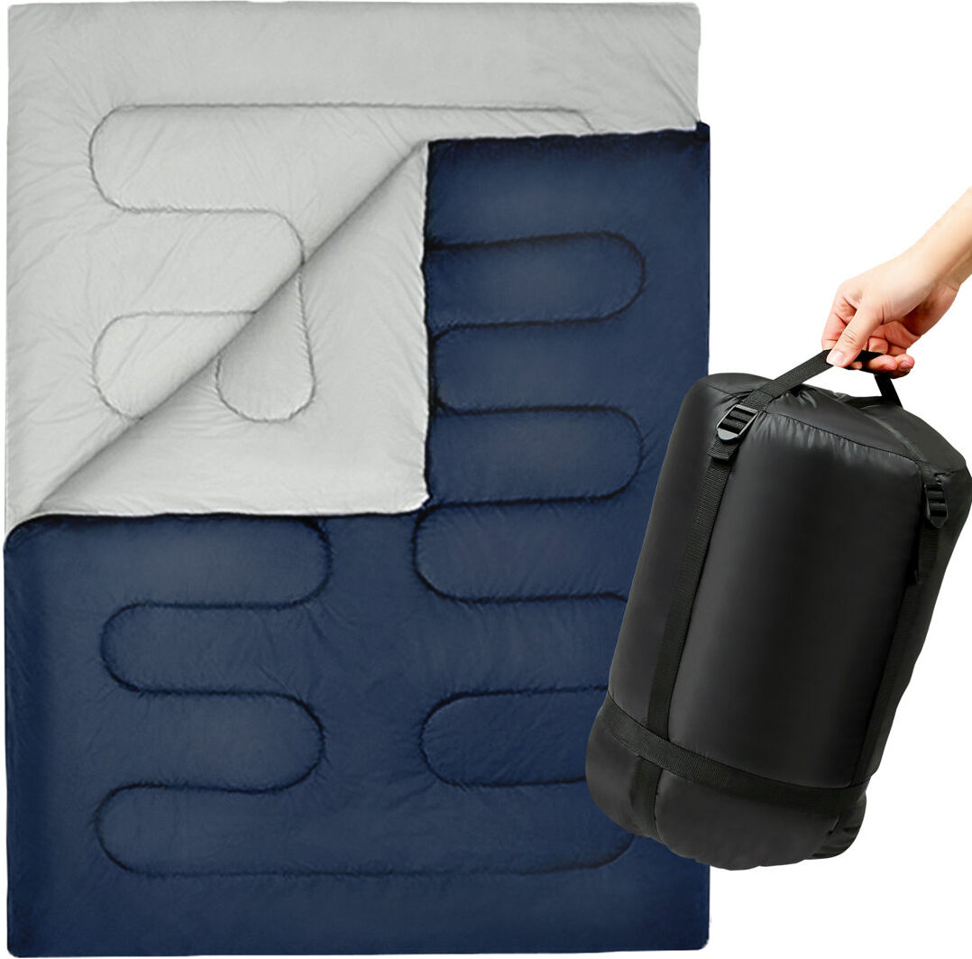 Sunmer Double Sleeping Bag for 3-4 Season - 300gsm - Navy Blue 4 Person