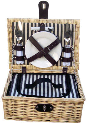 Breakwater Bay Baslow Fitted Picnic Basket Breakwater Bay  - Size: 76cm H x 61cm W x 4cm D