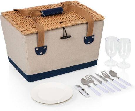 Union Rustic 2 Person Nautical Fitted Picnic Basket Union Rustic  - Size: Round 120cm Union Rustic 2 Person Nautical Fitted Picnic Basket Union Rustic  - Size: Round 120cm