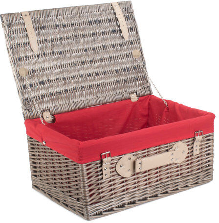 Union Rustic Wicker Picnic Basket Union Rustic Colour: Red, Size: 25cm H x 51cm W x 35cm D  - Size: Rectangular 200 x 280cm Union Rustic Wicker Picnic Basket Union Rustic Colour: Red, Size: 25cm H x 51cm W x 35cm D  - Size: Rectangular 200 x 280cm