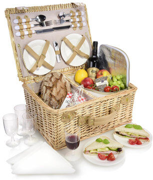August Grove Picnic Basket August Grove  - Size: 9cm H X 20cm W X 43cm D August Grove Picnic Basket August Grove  - Size: 9cm H X 20cm W X 43cm D