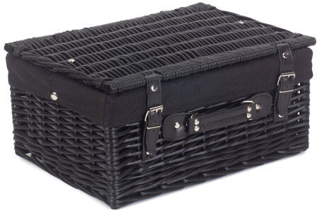 Brambly Cottage Picnic Basket Brambly Cottage Colour: Black, Size: 19cm H x 41cm W x 30cm D  - Size: 19cm H x 46cm W x 30cm D Brambly Cottage Picnic Basket Brambly Cottage Colour: Black, Size: 19cm H x 41cm W x 30cm D  - Size: 19cm H x 46cm W x 30cm D