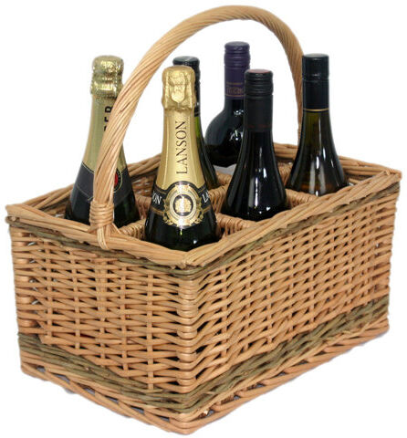 Brambly Cottage 6 Bottle Wine Picnic Basket Brambly Cottage  - Size: 70cm H X 53cm W X 13cm D Brambly Cottage 6 Bottle Wine Picnic Basket Brambly Cottage  - Size: 70cm H X 53cm W X 13cm D