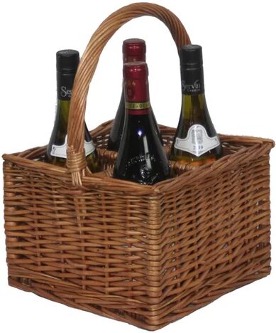 Brambly Cottage Double Steamed 4 Bottle Drink Wine Basket Brambly Cottage  - Size: 59.4 cm H x 84.1 cm W x 5 cm D