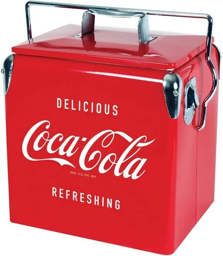 KoolatronEurope Coca Cola Portable Vintage Ice Beverage Tub KoolatronEurope  - Size: 22cm H X 32cm W X 18cm D KoolatronEurope Coca Cola Portable Vintage Ice Beverage Tub KoolatronEurope  - Size: 22cm H X 32cm W X 18cm D