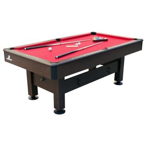 Cougar Topaz 6.7ft Standard Pool Table brown/red 79.0 H x 204.0 W cm