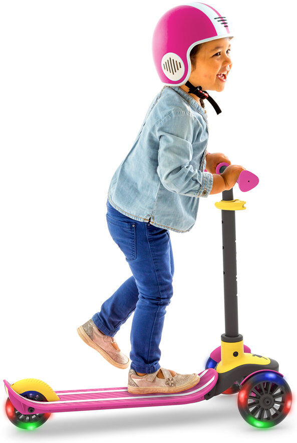 Chillafish Scotti Glow Scooter Pink
