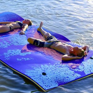 costway 3 Layer Floating Water Mat Buoyancy Pad Swimming Pool Float Mat W/rope 350.0 H x 279.0 W x 181.0 D cm