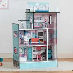 Teamson Kids Dreamland Barcelona Doll House brown 95.3 H x 29.2 W x 62.2 D cm