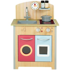 Teamson Kids Little Chef Porto Classic Interactive Wooden Play Kitchen, Wood Wood 69cm H X 48cm W X 31cm D