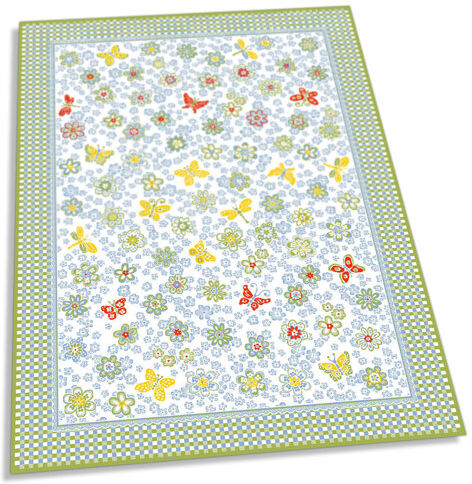 Zoomie Kids Kailee Flower Mat Zoomie Kids Size: 160 cm H x 230 cm W x 1 cm D  - Size: 20cm H X 60cm W Zoomie Kids Kailee Flower Mat Zoomie Kids Size: 160 cm H x 230 cm W x 1 cm D  - Size: 20cm H X 60cm W