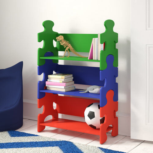 KidKraft Puzzle 97.16cm Bookshelf KidKraft Colour: Primary  - Size: Runner 80 x 400cm KidKraft Puzzle 97.16cm Bookshelf KidKraft Colour: Primary  - Size: Runner 80 x 400cm