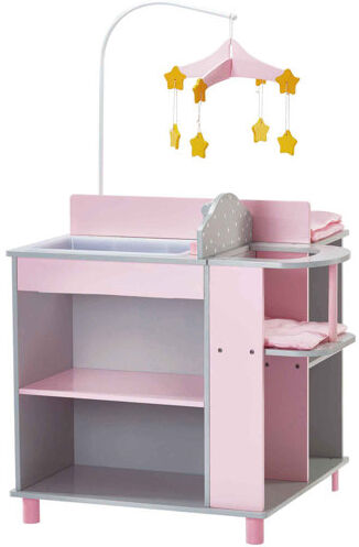 Freeport Park Chenery's Little World - Polka Dots Princess Baby Doll Changing Station Freeport Park  - Size: 106cm H X 32cm W X 86cm D Freeport Park Chenery's Little World - Polka Dots Princess Baby Doll Changing Station Freeport Park  - Size: 106cm H X 32cm W X 86cm D