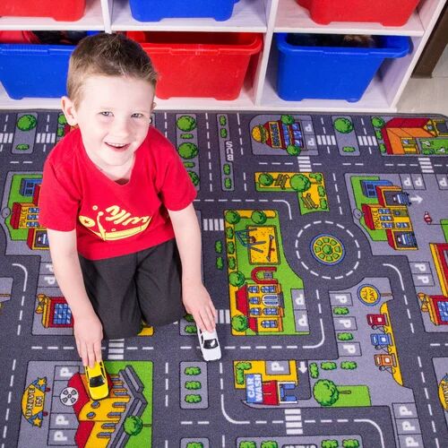 Zoomie Kids Brackenmore Playmat Zoomie Kids Size: 200cm L x 140cm W x 5cm D  - Size: Runner 240 x 900cm