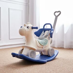 Freeport Park Haga Rocking Horse blue/white 70.0 H x 39.0 W x 81.0 D cm