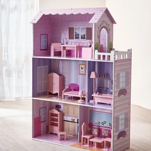 Harriet Bee Moran Dreamland Tiffany Doll House Harriet Bee  - Size: Super King (6') Harriet Bee Moran Dreamland Tiffany Doll House Harriet Bee  - Size: Super King (6')