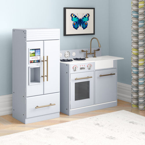 Isabelle & Max Driver Kitchen Set Isabelle & Max Colour: Grey  - Size: 43cm H X 108cm W X 37cm D Isabelle & Max Driver Kitchen Set Isabelle & Max Colour: Grey  - Size: 43cm H X 108cm W X 37cm D