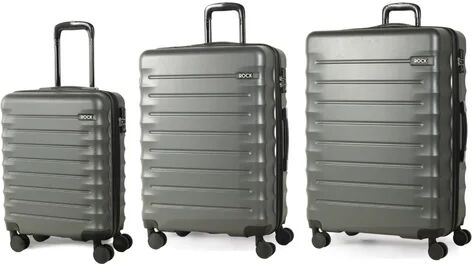 Rock Synergy 3 Piece Hard Shell Luggage Set Rock Finish: Charcoal