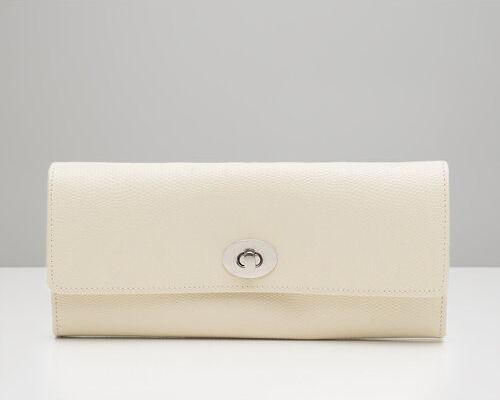 WOLF London Jewellery Roll WOLF Colour: Cream  - Size: 14cm H X 32cm W X 25cm D WOLF London Jewellery Roll WOLF Colour: Cream  - Size: 14cm H X 32cm W X 25cm D